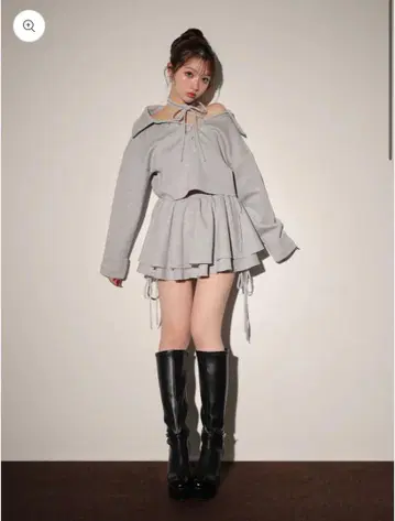 M me eme Airy smooth ribbon pullover