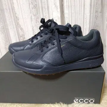 ECCO 네이비 가죽 스니커즈