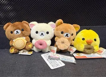 리락쿠마 x 미스터 도넛 손바닥 봉제 인형 4개 세트