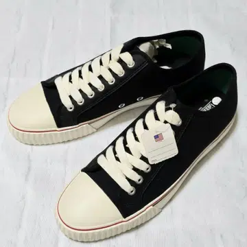 Green Sports 블랙 캔버스 스니커즈