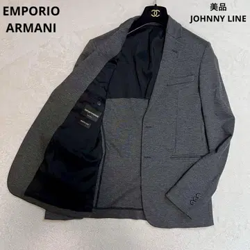 새상품급 블랙 택 엠포리오 아르마니 JOHNNY LINE 테일러드 자켓