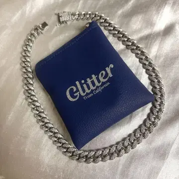 glitter 글리터 실버 목걸이