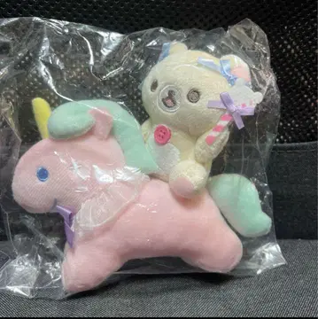 코리락쿠마 하늘의 빙글빙글 솜사탕 장면 봉제 인형