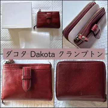 다코타 지갑 Dakota 클랩튼 이단 접이식 천연 가죽 박스 있음