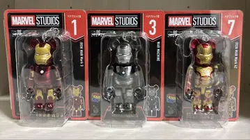 해피 복권 MARVEL BE@RBRICK 아이언맨 3종 세트