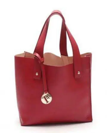 FURLA 빨간색 가죽 토트백
