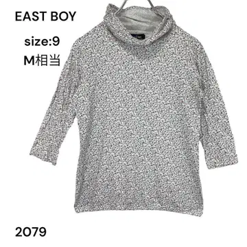 이스트 보이 EASTBOY 셔츠 하이넥 긴팔 9 꽃무늬 상의