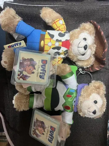 홍콩 디즈니 한정판 택 포함 더피 토이스토리 봉제 인형 세트