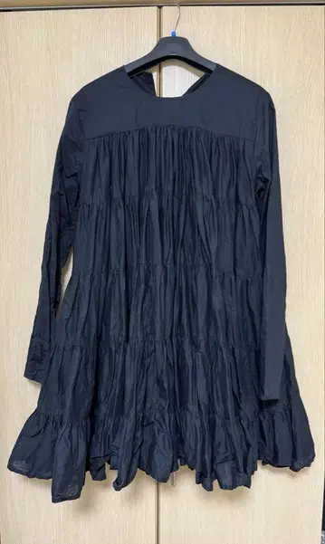 Merlette 머레트 티어드 드레스 블랙 원피스