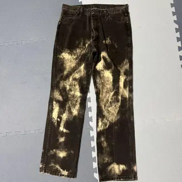 Wrangler 데미지 가공 스트레이트 청바지