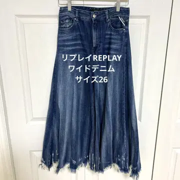 리플레이 REPLAY 와이드 데님 사이즈 26