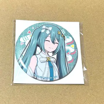 하츠네 미쿠 E상 글리터 캔뱃지 프로세카 해피 복권