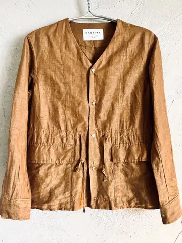 [ 새상품급 ] MACPHEE 맥피 점퍼 린넨70% 가을 봄 아우터