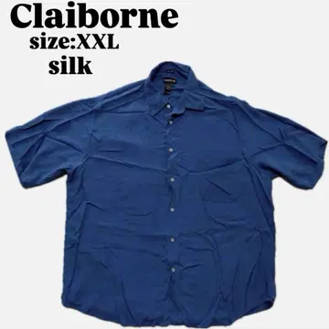 [ Claiborne ] 클레이본 90s 실크 셔츠 ( XXL) 블루