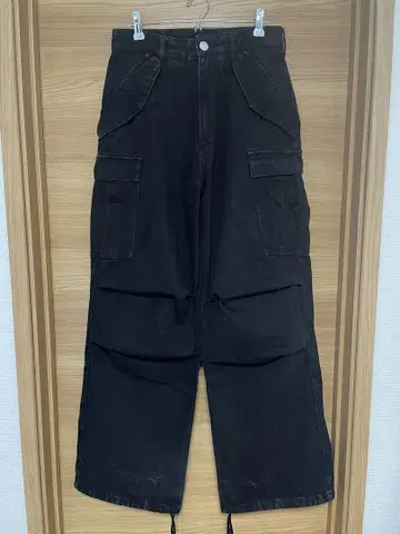 ZARA 와이드 카고 데님 팬츠