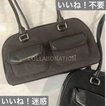 이달 말 처분 스탠드 오일 백 CHUBBY BAG 마롱 콤비