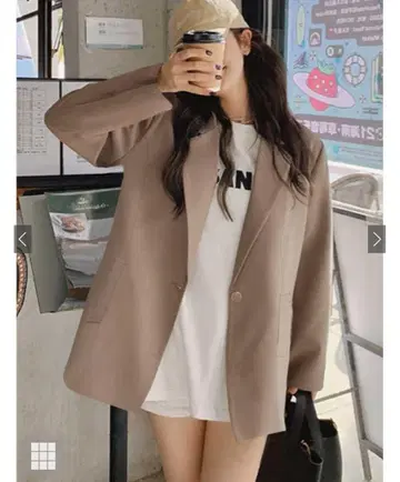 GRL 베이지 테일러드 자켓 프리 사이즈