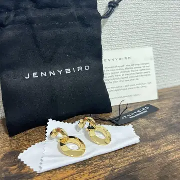 [ 새상품 ] JENNYBIRD 제니버드 후프 귀걸이 골드 케이스 포함