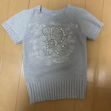 Darich DR 비쥬 플라워 니트탑 sax