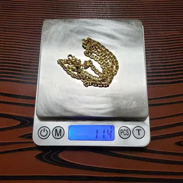 골드 체인 목걸이 750 Italy 각인 있음 11.9g 집안 정리 물품