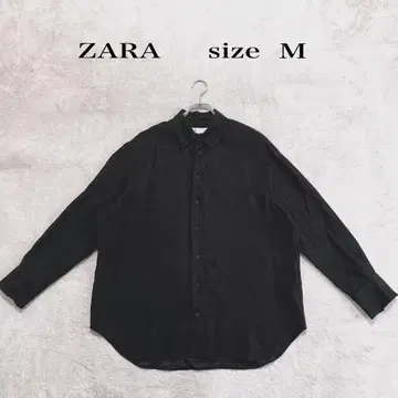 ZARA 자라 블랙 긴팔 셔츠 주름 가공 사이즈 M