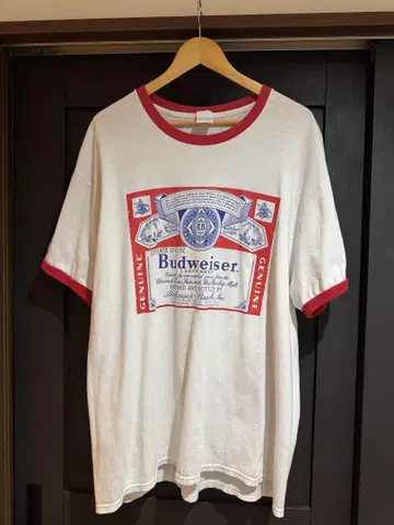 Budweiser 링거 T셔츠 90s