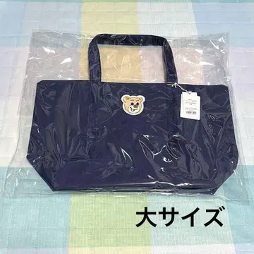 [ 미사용 새상품 ] 페이퍼 올드 테디 와펜 토트백 네이비 대
