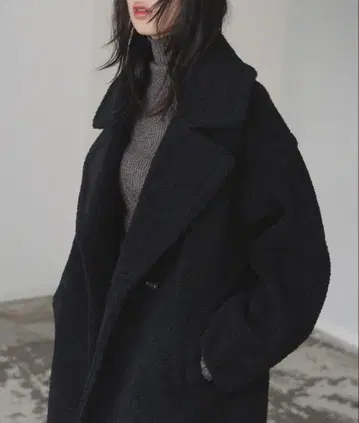 리안 LIAN 테일러드 보아 코트