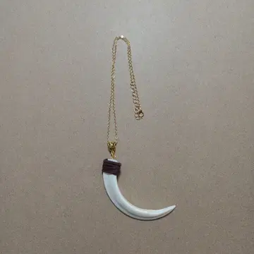 멧돼지 이빨 목걸이