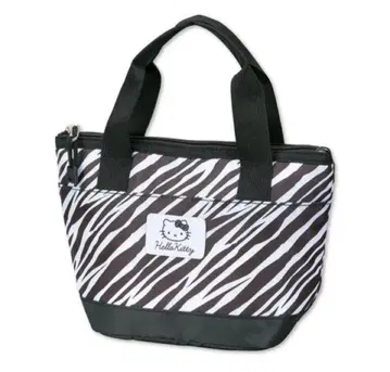 아베일 완판템 산리오 헬로키티 제브라 패턴 보냉 미니 토트백