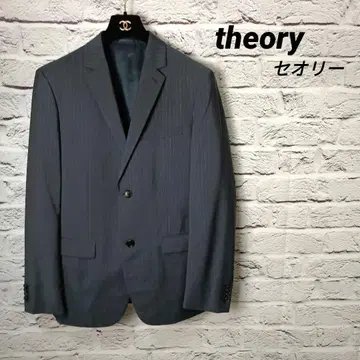새상품급 theory 테일러드 자켓 총 안감 네이비 스트라이프