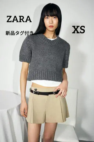 ZARA 버튼 플리츠 숏팬츠 XS