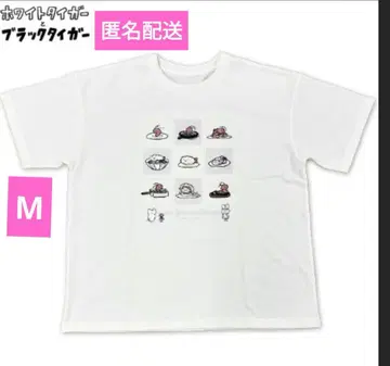 화이트 타이거와 블랙 타이거 T셔츠 [새상품] M 화이트