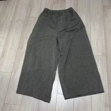 미즈이로 인드 울 와이드 팬츠 허리밴딩 토프 2