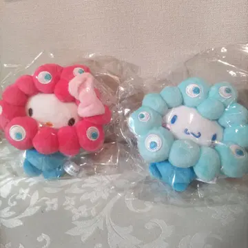 오사카 만박 산리오 변신 봉제 인형 카라비너 포함 마스코트 키티 시나몬