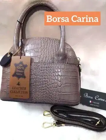 Bona Carina CB-2045 가죽 숄더백 그레이