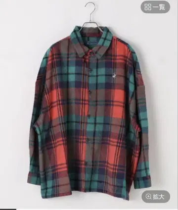 렙심 샤기 체크 셔츠
