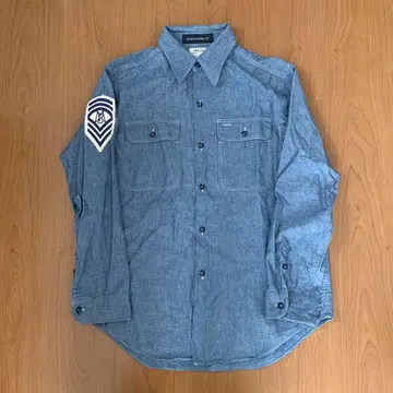 매디슨 블루 HAMPTON CHAMBRAY CUSTOM SHIRT