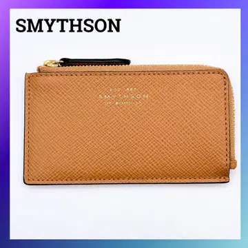 새상품 스마이슨 SMYTHSON 가죽 파나마 프래그먼트 케이스 베이지