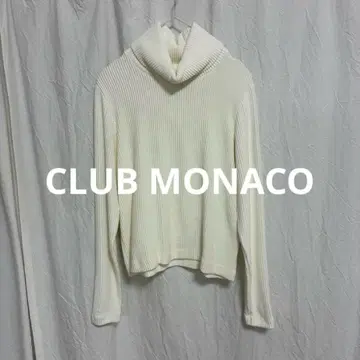 새상품 CLUB MONACO 클럽 모나코 터틀넥 리브 니트 스웨터