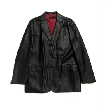 00s pierre cardin 가죽 테일러드 자켓 vintage