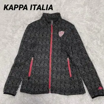 KAPPA ITALIA [ M ] 긴팔 속기모 아우터 헤링본 무늬 지퍼