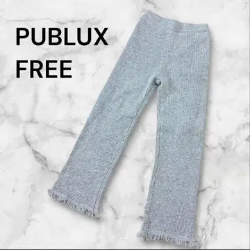 PUBLUX 리브 이지 팬츠 그레이 두꺼운 원단 FREE