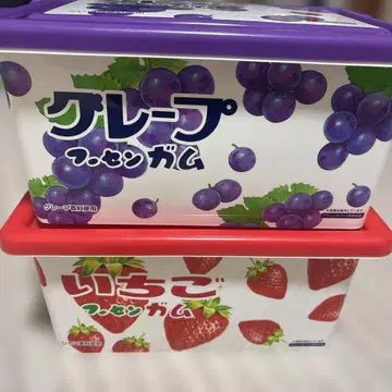 풍선껌 컨테이너 그레이프 딸기