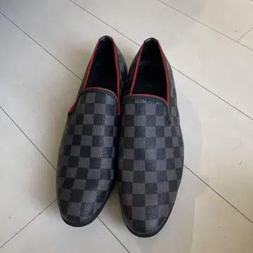 체크 무늬 슬립온 로퍼 29cm