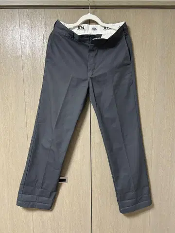 Dickies 874 오리지널 핏 워크 팬츠 그레이 32