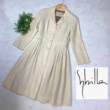 Sybilla 시빌라의 린넨과 코튼의 얇은 소재 라이트 코트 M