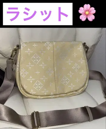 새상품급 러셋 코튼 자카드 숄더백