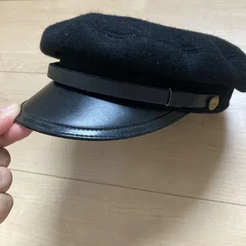 학생 모자 레트로 블랙 울 햇