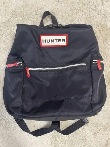HUNTER 블랙 백팩 백팩